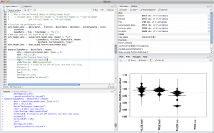 Screenshot of RStudio Screenshot of RStudio